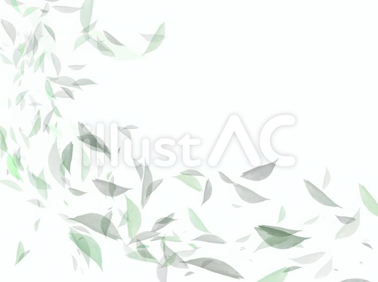 風に舞う葉 葉っぱ,風,フレームのイラスト素材