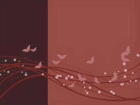 和風の背景（赤系） 日本,和風,蝶々,蝶々柄,赤色のイラスト素材