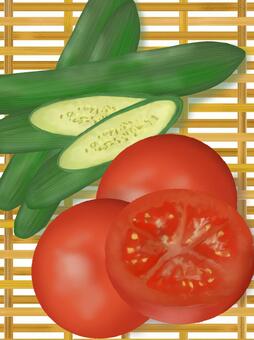 Summer vegetable, summer, vegetables, tomato, JPG