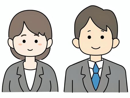 社会人の男女