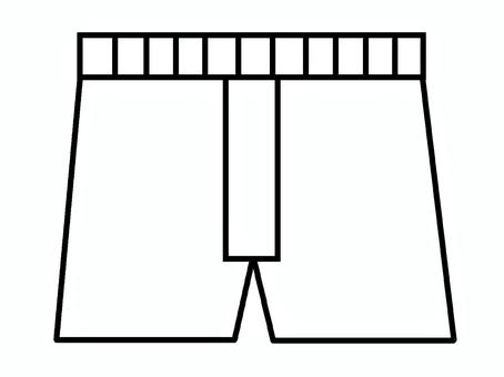 トランクス トランクス,下着,男性用,通気性,解放感,イラストのイラスト素材
