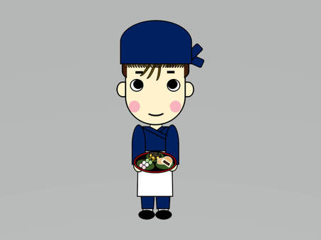 Japanese sweets shop b, JPG and PNG Japanese sweets shop b, clerk, japanese confectionery store, male, JPG and PNG