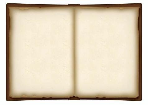 似乎出現在遊戲中的一本古老的歷史空白書, JPG, PNG 和 AI 似乎出現在遊戲中的一本古老的歷史空白書, 二手书, 废纸, 古籍文献, JPG, PNG 和 AI