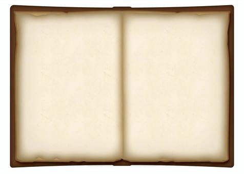 An old historic blank book that seems to appear in the game, secondhand book, used paper, this, JPG, PNG and AI