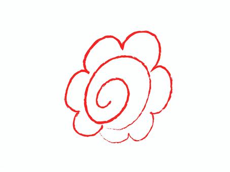 花丸のアイコン 花丸,線画,マーク,アイコン,シンプル,ベクターのイラスト素材