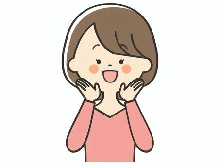 呼びかける若い女性 呼びかける若い女性 呼ぶ,声かけ,集客,応援,注目,お知らせ,誘導,声援,笑顔,女性のイラスト素材