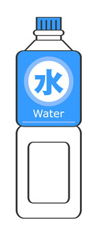 water plastic bottle, , JPG, PNG and AI