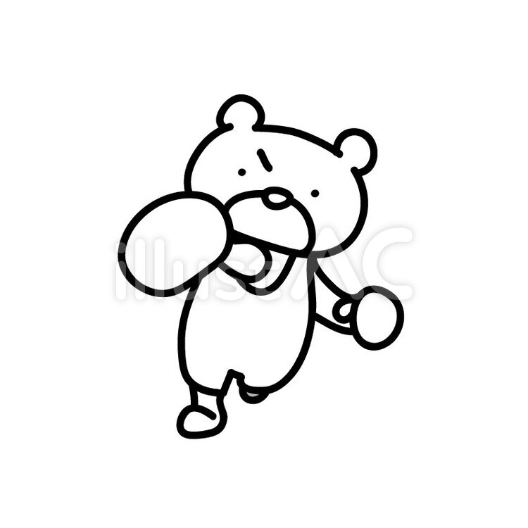 たたかうくまさん レスリング,スポーツ,くまのイラスト素材
