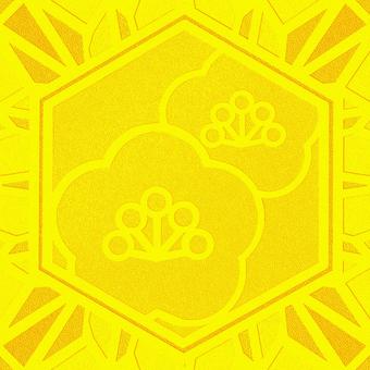 シームレスなモザイク　梅　o 