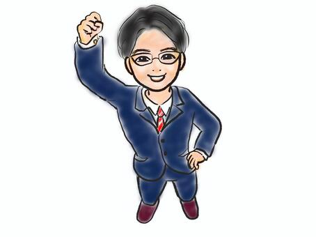 Illustration of a man in a suit, JPG and PNG Illustration of a man in a suit, suit, male, office worker, JPG and PNG