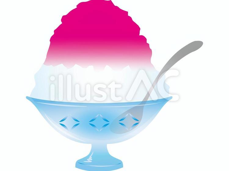 かき氷 かき氷,夏,冷たいのイラスト素材