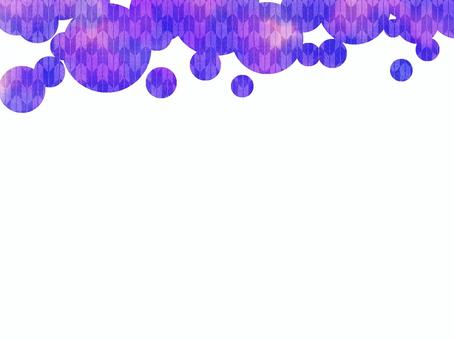 Purple Japanese pattern watercolor fluffy frame, wallpaper, , JPG and PNG