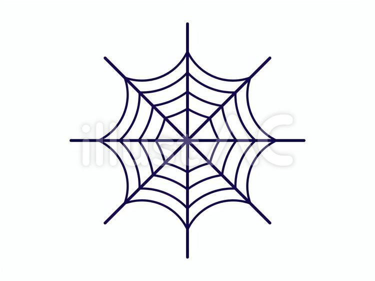 クモの巣 クモ,ハロウィン,シンプルのイラスト素材