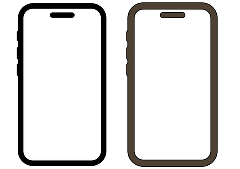 スマホ透過フレームセット スマートフォン,スマホ,iphone,モバイル,携帯電話,電子機器,デジタル,デジタル端末,デバイス,ガジェットのイラスト素材
