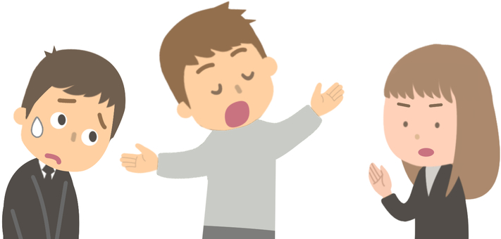 被害者を黙らせようとする社会の声と戦う2 被害,被害者,加害者,告発,謝罪,許す,大人,対応,社会,謝るのイラスト素材