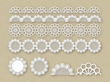 Lace set, Lace set, race, line, set,