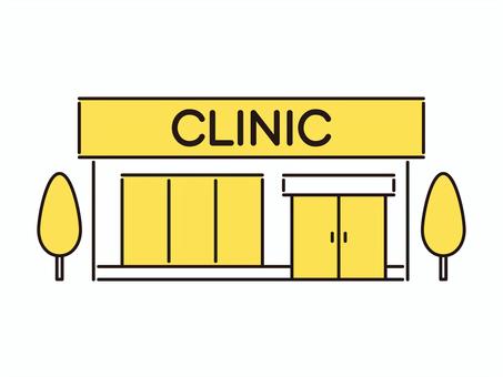 Illustration, clinic, hospital, building, 