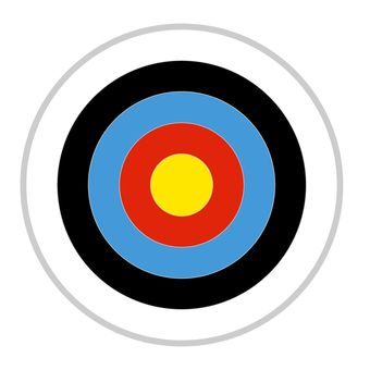 アーチェリー アーチェリー,的,的あて,競技,円のイラスト素材