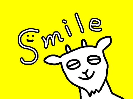Illustration, goat, smile, smiling, 