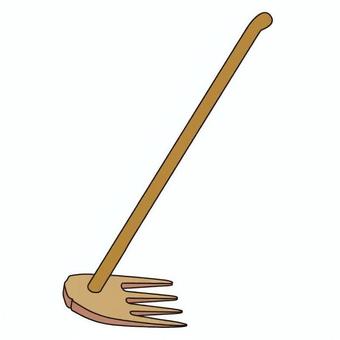 又鍬 又鍬 弥生時代,又鍬,農具,木製,農作業,稲作,歴史,考古学,遺物,文化のイラスト素材