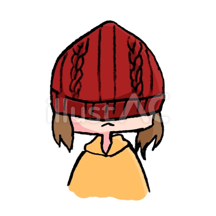 帽子を深く被るイラスト No 無料イラストなら イラストac