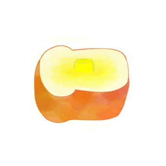 厚切り食パンバターのせ パン,食パン,バター,朝ごはん,朝食,焼きたて,かわいい,breakfastのイラスト素材