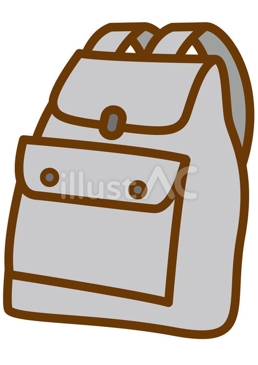 避難用持ち出し袋3-4c 避難用,持ち出し袋,避難袋のイラスト素材
