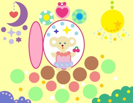 魔法の扉 扉,動物,マル,魔法,ドリーム,キラキラ,可愛いのイラスト素材