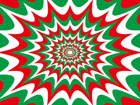 クリスマスカラーの衝撃イメージ背景 衝撃,背景,目立つ,派手,勢い,ギザギザ,はじける,激しい,イメージ,赤のイラスト素材