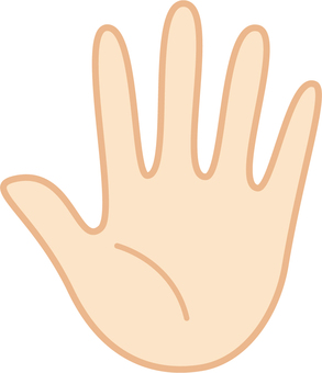 左の手のひら 左の手のひら 手,手のひら,指,掌,ハンドケア,手相,手洗い,左手,ハンド,体のイラスト素材