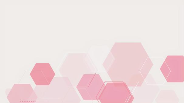 シンプルな背景素材・六角形02ピンク 背景,背景素材,六角形,シンプル,幾何学模様,ビジネス,ピンク,かわいいのイラスト素材