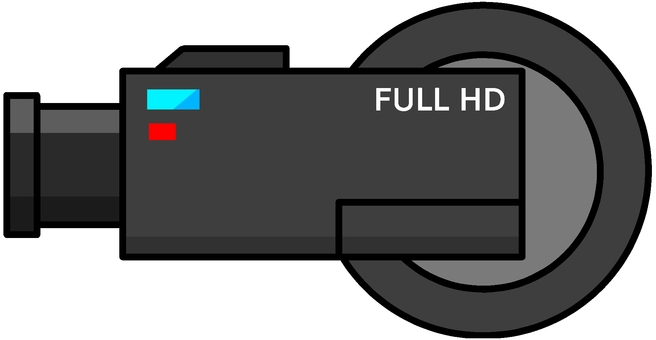 防犯カメラ 電化製品,カメラ,防犯カメラ,監視カメラ,電子機器,精密機械,黒色,デフォルメ,背景透過のイラスト素材
