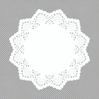 レースペーパー② レースペーパー,モノクロ,シンプル,塗り絵,無色,デザイン,幾何学模様,紙,手描き,手書きのイラスト素材