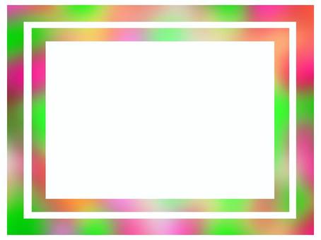 Green red purple gradation frame material, frame, frame, colorful, JPG and PNG