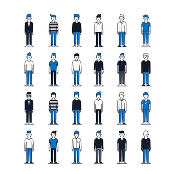 シンプル人物アイコン