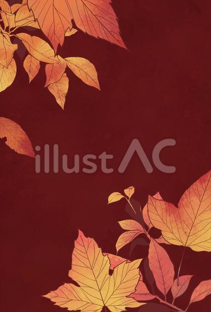紅葉ポストカード 濃色Ver