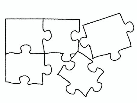 パズル パズル,線,ゲーム,模様,組み合わせ,はめ込み,pop調,手描き,挿絵,ワンポイントのイラスト素材