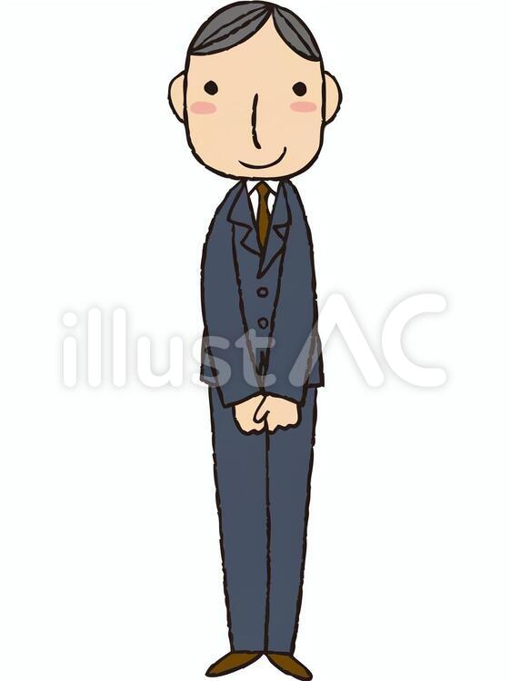 会社員(お辞儀) 従業員,事務員,お辞儀のイラスト素材