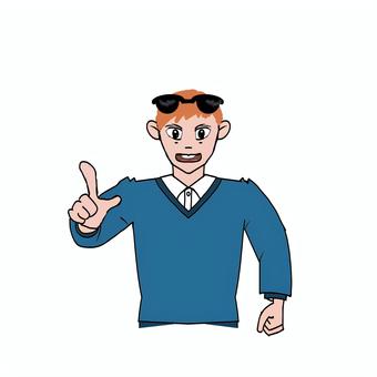 チンピラ怒る チンピラ,ゴロツキ,怒る,ヤンキー,サングラスのイラスト素材
