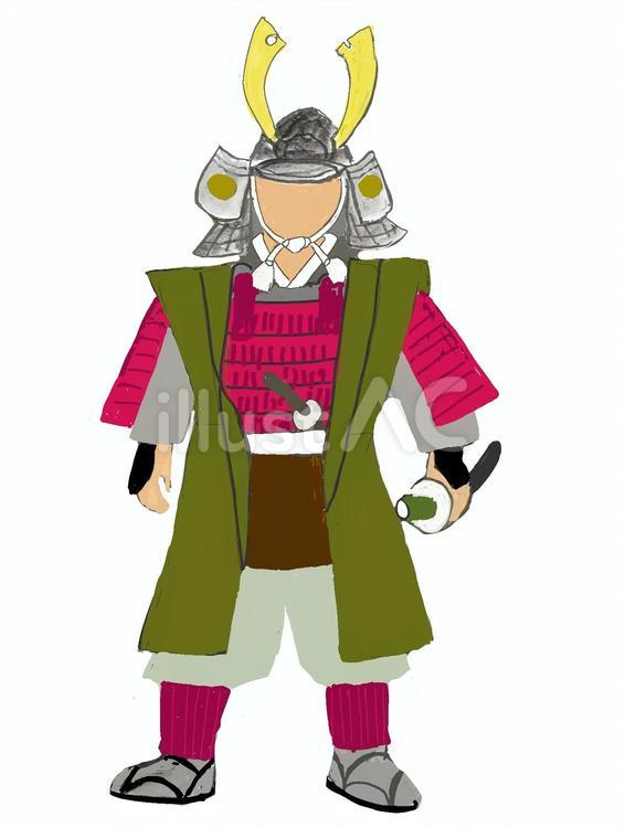 さむらい さむらい,武士,将軍のイラスト素材