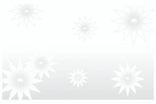 ホワイトグラデーションフラワー背景