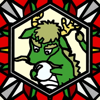 シームレスなモザイク　干支 辰　o  辰,龍,竜,干支,動物,正月,年賀状,カラフル,華やか,明るいのイラスト素材