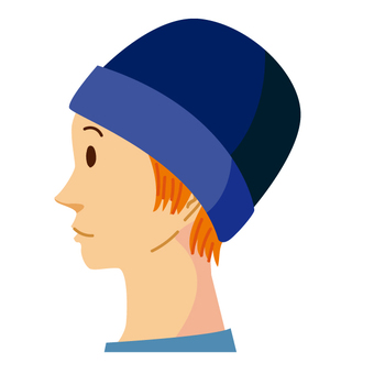 Male profile, profile, male, hat, JPG, PNG and AI