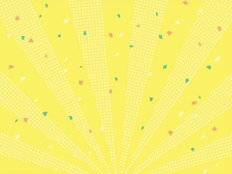 Dot white sunburst yellow background, , JPG and AI