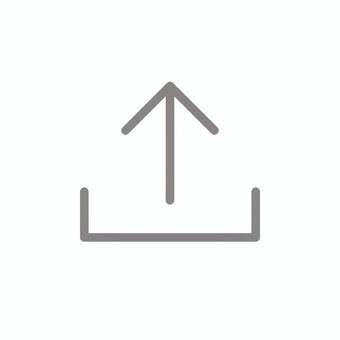 アップロードマーク（グレー） アップロード,アイコン,データ転送,保存,矢印,グレー,シンプル,uiデザイン,ボタン,ウェブサイトのイラスト素材