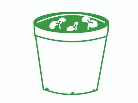 Illustrations that can also be used as flowerpot frames, flower pot, frame, futaba, JPG and PNG