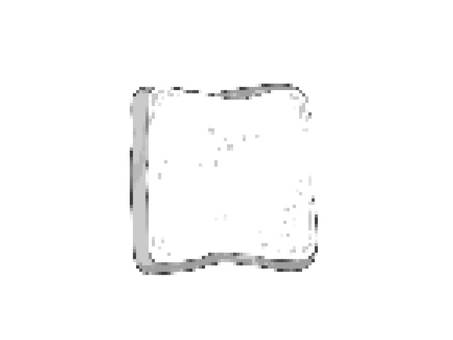 Illustration, plain bread, dot, icon, 