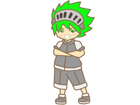 Adventurer boy icon with green hair crossed arms, những người đi đăng ký y khoa, trẻ, người, JPG và PNG