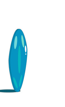 サーフボードのイラスト サーフボード,サーフィン,ボード,波,夏,海,波に乗る,波しぶき,柄,板のイラスト素材
