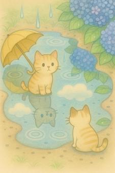 雨の日の一コマ